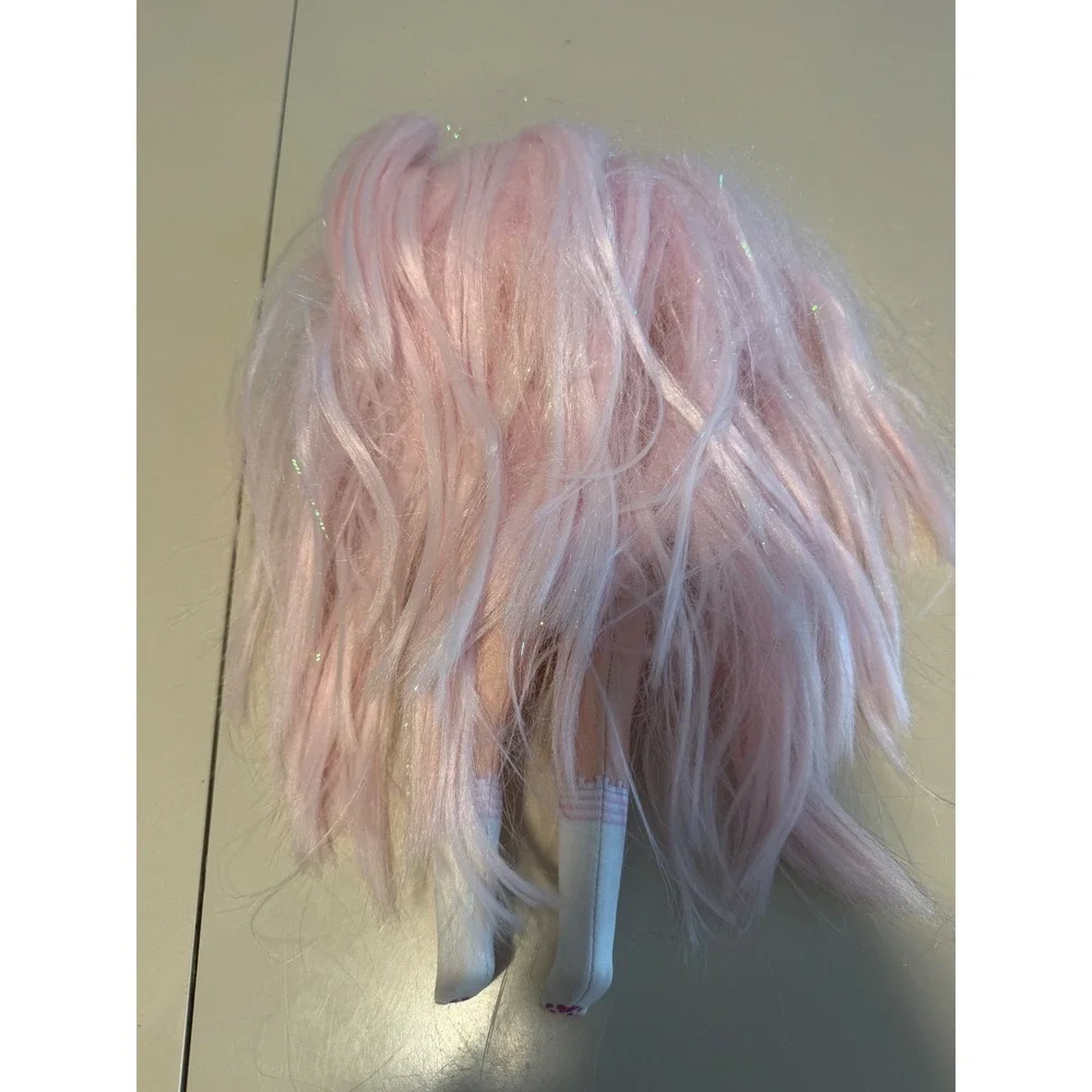 Na Na Na Surprise Soft Fashion Doll Pink Hair White Bear Clip 11 Inch MGA